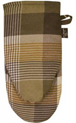 Рукавичка-прихватка клітинка 16x33 см коричневий Прованс