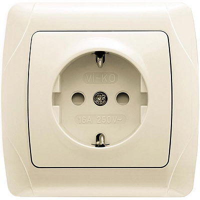 Розетка Viko Carmen opaque кремова