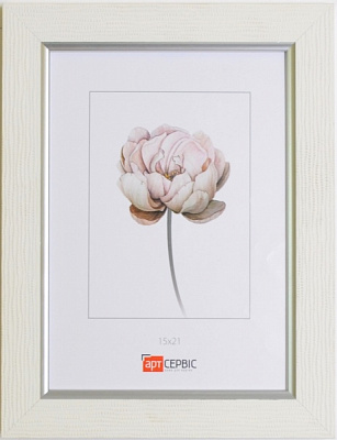 Рамка для фото Арт-Сервіс ЭА-01839 1 фото 15x21 см белый с серебристым 