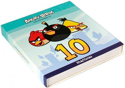 Пластилін 10 кольорів 200 г AB03602 Angry Birds