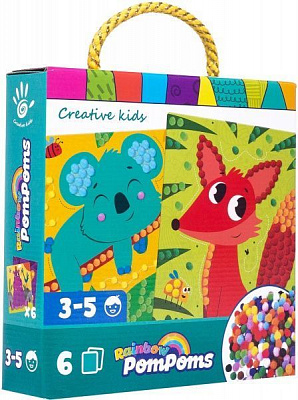 Набор для творчества Vladi Toys Rainbow pompoms Лисичка VT4433-06