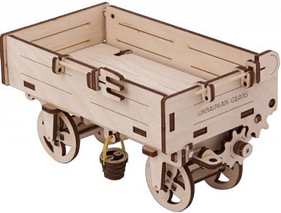 Конструктор Ugears 3D-пазли механічні Причеп 70006