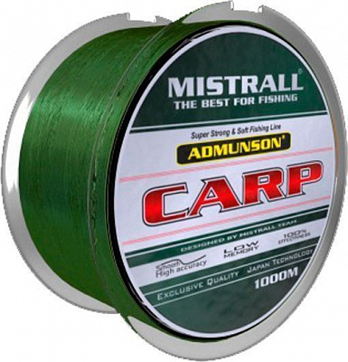Волосінь Mistrall Admunson Carp Camouflage 1000м 0,28мм 10,5кг ZM-3360028