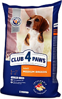 Корм Club 4 Paws Premium для собак средних пород 14 кг