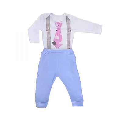 Комплект Lucky tots белый/голубой/розовый р.68 1529 