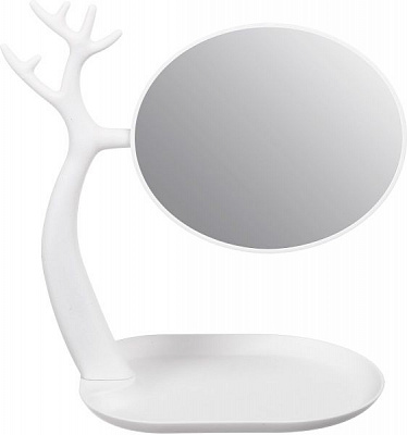 Дзеркало косметичне 28х22х16 см білий