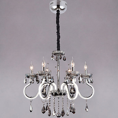 Люстра підвісна Strotskis Oberon пульт ДК LED 31.5 Вт 6x60 Вт E14 хром 419/6