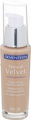 Тональний крем Seventeen Natural Velvet Moisturizing Lasting Foundation №6 Dark Beige 30 мл