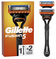 Станок для гоління Gillette Fusion 1 шт + 2 картриджа