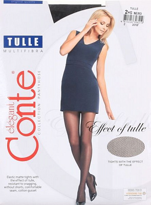 Колготки женские Conte Tulle 30 den р. 2 черный 1 шт. 