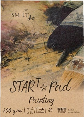 Склейка STAR T (mixed media) A5 см 300 г/м² 20 листов Smiltainis