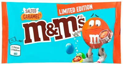 Драже M&M`s с соленой карамелью 36 г 