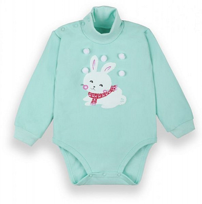 Боди для девочек Габби Зайка-бум р.80 ментоловый BD-20-24 
