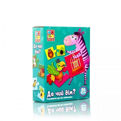 Развивающая игра Vladi Toys Где чей домик? VT1804-30
