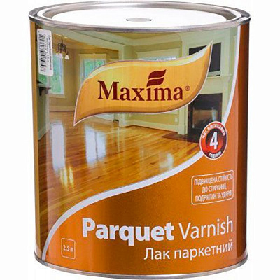 Лак паркетный Maxima глянец 2,5 л бесцветный