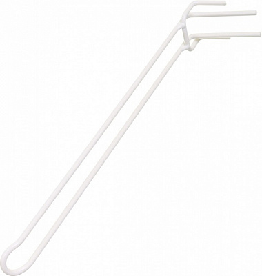 Гачок подвійний 300 мм 10шт. білий