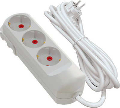 Удлинитель Neomax с заземлением 3 гн. белый 3 м NX501302 