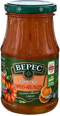 Конфітюр Верес Гарбуз-апельсин 380 г