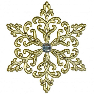 Подвеска MISLT Снежинка Кристалл с камешком CVG000-1а 5 см