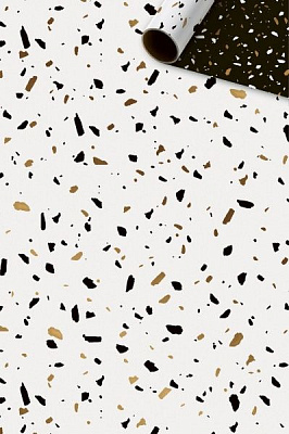 Бумага для упаковки STEWO Terrazzo gold 70x150 см 