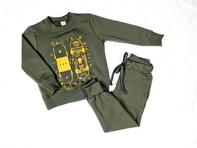 Спортивний костюм Luna Kids 1 д/х р.122 оливковий