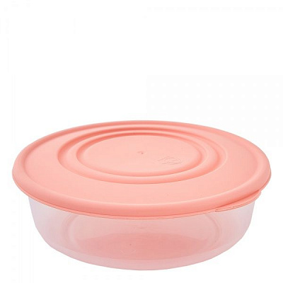 Контейнер харчовий Альфа круглий 1.7 л абрикосовий Алеана