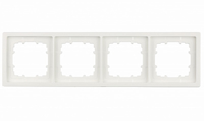 Рамка чотиримісна Siemens Style білий полярний 5TG13240WH