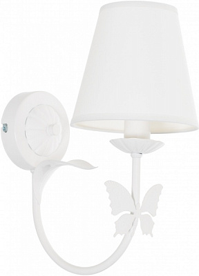 Бра LUMINEX Motylek white 1x60 Вт E14 белый 5592 