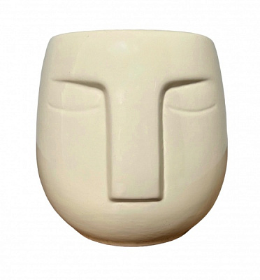 Ваза керамическая Nana ceramics Спящий 12 см бежевый глянец 