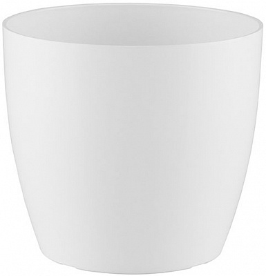 Горшок пластиковый Artevasi San Remo круглый 1,1л белый 