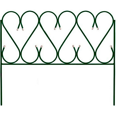 Декоративна огорожа металева Витончений 5 секцій