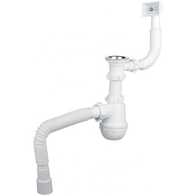 Сифон для кухонной мойки Water House сетка 1 