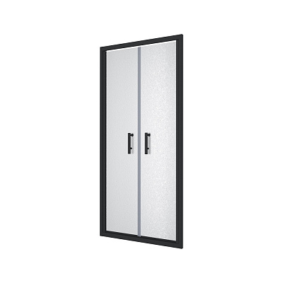 Душевые двери Koller Pool ND90GB NEON двухсекц. распашная Black 900x1900 мм стекло grape