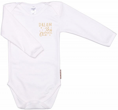 Боди детское унисекс Bambinelli Dream Big Б301-2 р.68 молочный 