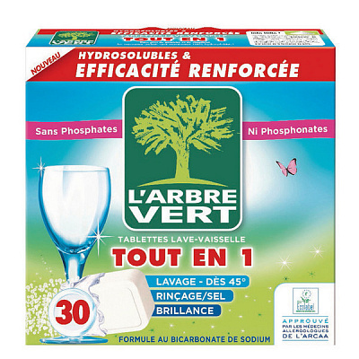 Таблетки для ПММ L'Arbre Vert 30 шт.