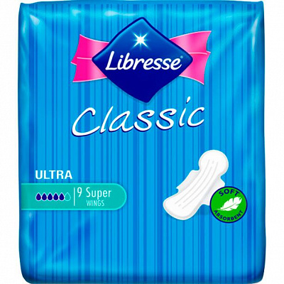 Прокладки гігієнічні Libresse Classic Super super 9 шт.