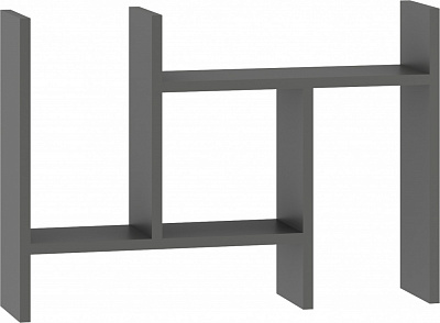 Полиця Грейд розсувна 450x450 мм графіт сірий