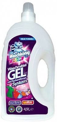 Гель для машинной и ручной стирки WASCHKONIG COLOR 4,9 л