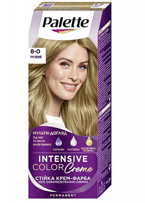 Краска для волос Palette Intensive Color Creme (Интенсивный цвет) 8-0 (N7) русый 110 мл