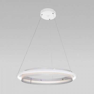 Світильник підвісний Strotskis Imperio пульт ДК/Wi-Fi 53 Вт білий/срібло 90241/1 (білий)