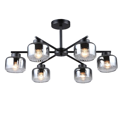 Люстра потолочная Victoria Lighting 6x60 Вт E27 черный Passage/PL6 black