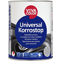 Краска-грунт Vivacolor Universal Korrostop серая 1 л