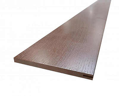 Доборная планка Terminus шпонированная телескоп 100х10х2050мм дуб темный