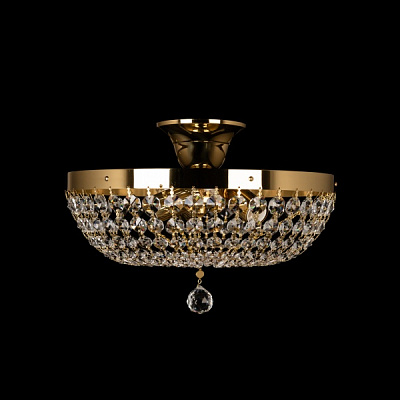 Люстра потолочная ArtGlass 3x40 Вт E14 латунь/хрусталь E 0103/03/20 CL 