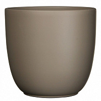 Вазон керамический Edelman Tusca 19,5 см круглый 4,23 л темно-коричневый (144297) 