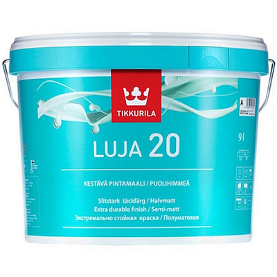 Фарба TIKKURILA luja 7, база А білий 9л 11,3кг