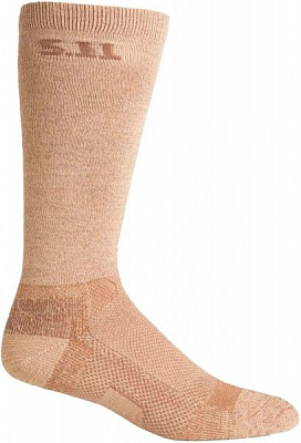 Шкарпетки 5.11 Tactical р. 48-50 Level I 9 Sock - Regular Thickness 59048 L Coyote бежевий