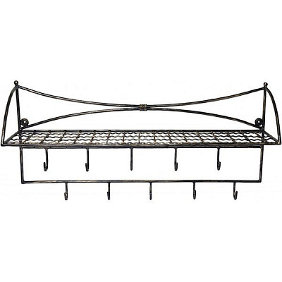 Вішалка для одягу навісна Марсель 27081/к бронза