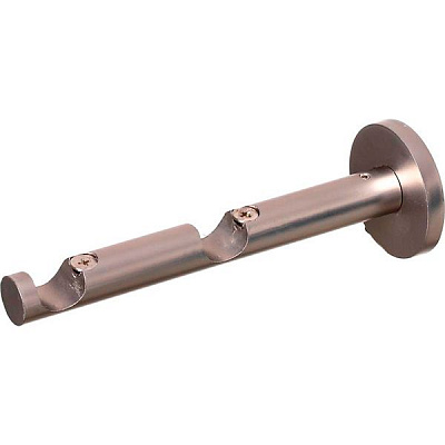 Держатель для карниза Cardinal накладной двойной наборной d16 мм сатин никель 