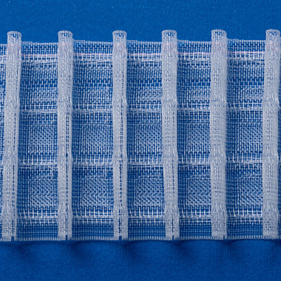 Тасьма Bocelli 43117/76 прозора рівномірна 1:3 4 ряди петель